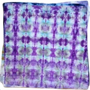 Ice-Dyed Purple Tie Dyed Bandana UNISEX Dog Bandana Neck Scarf Headwrap 22x22
